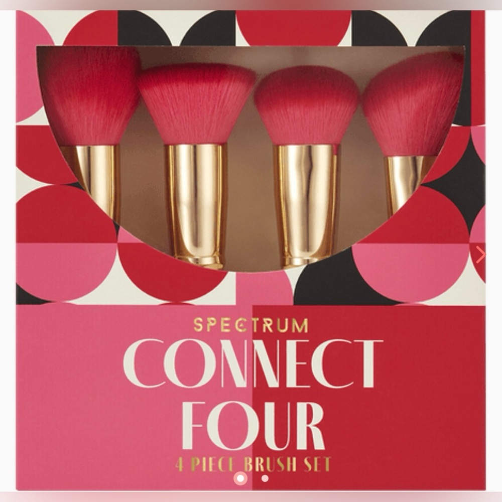 SPECTRUM COLLECTIONS Connect Four Midi 4 Piece Brush Set NEW